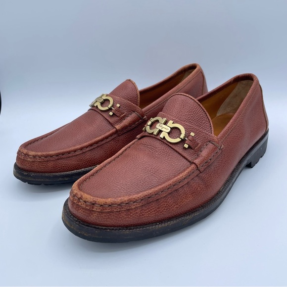 Salvatore Ferragamo Loafers 10 Brown - Picture 6 of 16